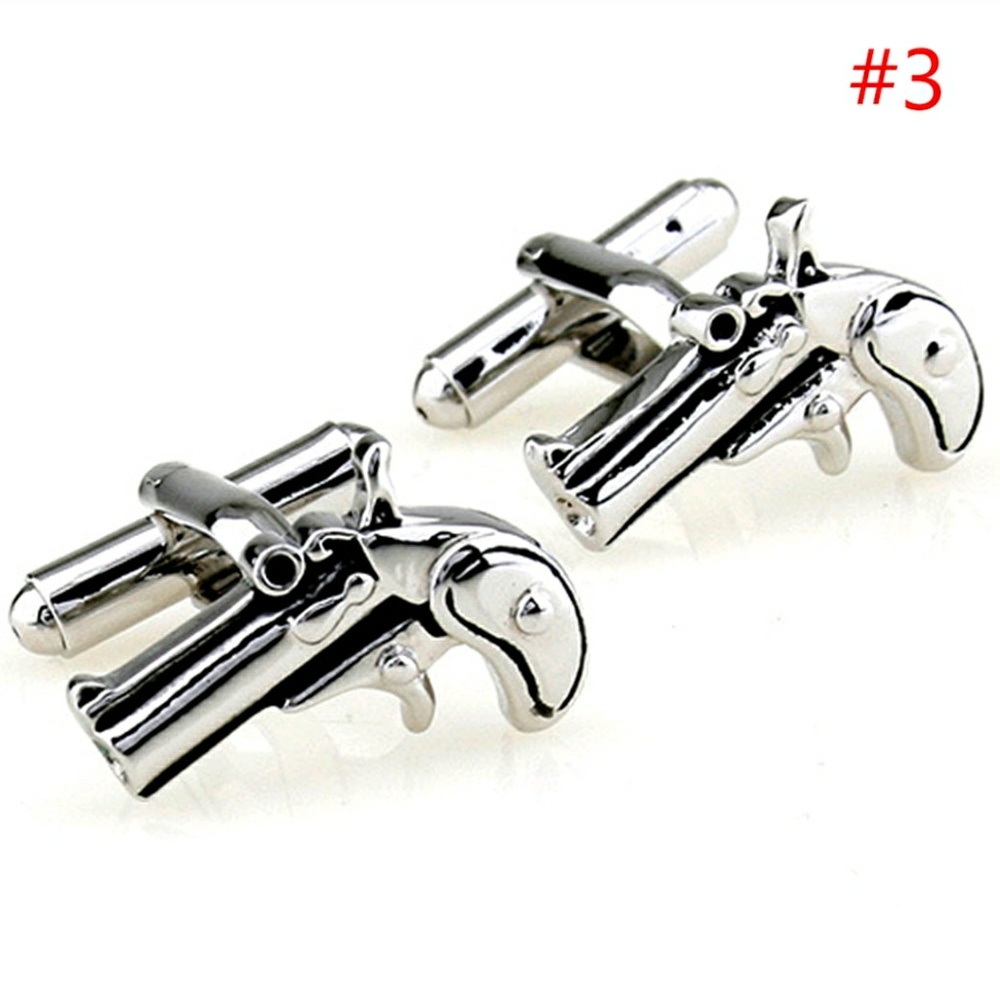 Sale💕stainless steel gun cufflinks